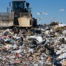 Caterpillar in landfill