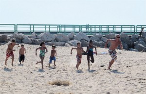 Race on Michigan beach Race on Michigan beach