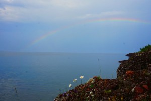 Rainbow over Lake Superior