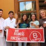 Vivant staff with B Corp sign