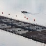 Net pen fish farm