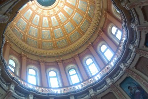 Capitol dome view from below Capitol dome view from below